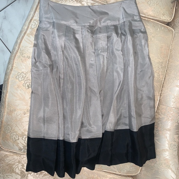 Silk Express pleated knee length skirt - Picture 1 of 3